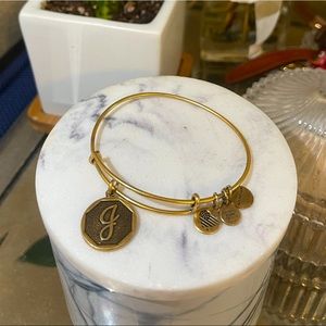 Alex and Ani Initial J Charm Bangle